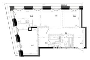 2-к квартира, вторичка, 80м2, 11/19 этаж