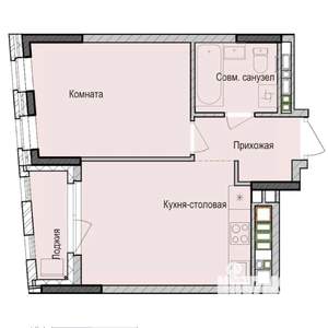 1-к квартира, вторичка, 37м2, 10/23 этаж