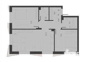 2-к квартира, вторичка, 70м2, 3/6 этаж