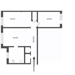 3-к квартира, вторичка, 58м2, 1/5 этаж