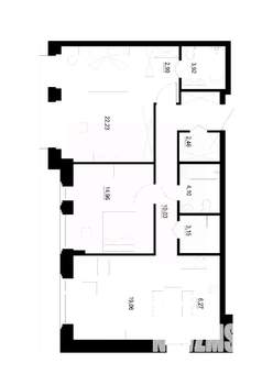 3-к квартира, вторичка, 89м2, 2/4 этаж