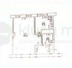 1-к квартира, вторичка, 31м2, 1/5 этаж