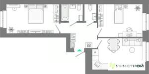 2-к квартира, вторичка, 61м2, 5/10 этаж
