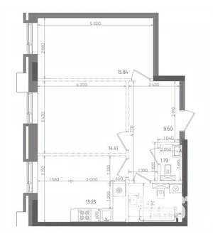 2-к квартира, вторичка, 59м2, 5/14 этаж