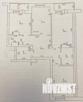 3-к квартира, вторичка, 95м2, 5/10 этаж