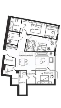 4-к квартира, вторичка, 130м2, 4/6 этаж
