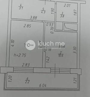1-к квартира, вторичка, 36м2, 15/22 этаж