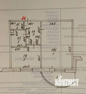 1-к квартира, вторичка, 39м2, 4/9 этаж
