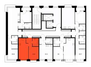 1-к квартира, вторичка, 34м2, 2/14 этаж