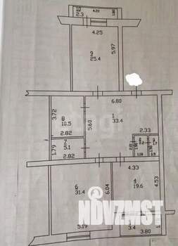2-к квартира, вторичка, 135м2, 6/9 этаж