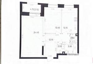 3-к квартира, вторичка, 70м2, 5/24 этаж