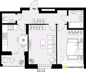 2-к квартира, вторичка, 57м2, 17/18 этаж
