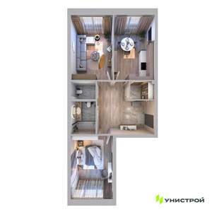 2-к квартира, вторичка, 65м2, 8/10 этаж