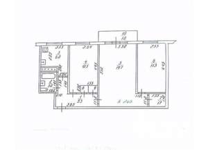 3-к квартира, вторичка, 58м2, 5/5 этаж