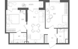 2-к квартира, вторичка, 50м2, 8/10 этаж