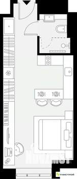 1-к квартира, вторичка, 28м2, 4/27 этаж