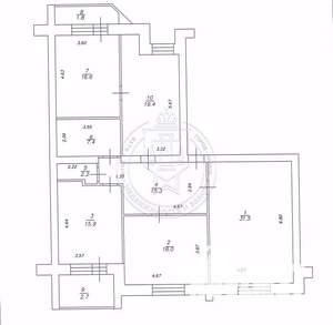 4-к квартира, вторичка, 126м2, 4/9 этаж