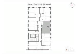 2-к квартира, вторичка, 55м2, 14/22 этаж