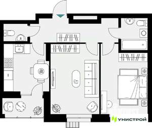 2-к квартира, вторичка, 57м2, 14/18 этаж