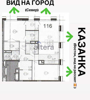 3-к квартира, вторичка, 89м2, 22/28 этаж