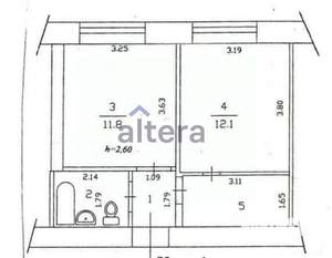 1-к квартира, вторичка, 35м2, 2/9 этаж