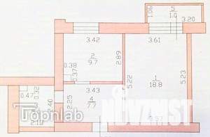 1-к квартира, вторичка, 44м2, 13/16 этаж