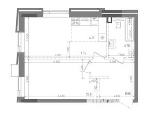 2-к квартира, вторичка, 48м2, 13/14 этаж