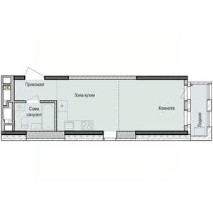 Студия квартира, вторичка, 30м2, 2/23 этаж