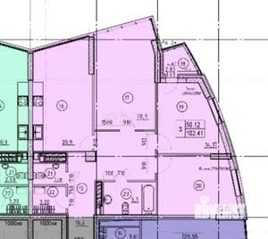 3-к квартира, вторичка, 104м2, 12/23 этаж
