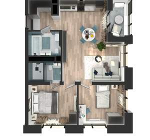2-к квартира, вторичка, 62м2, 12/23 этаж