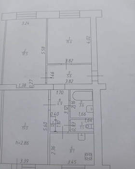 3-к квартира, вторичка, 77м2, 5/5 этаж