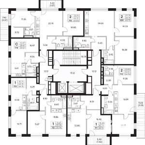 2-к квартира, вторичка, 67м2, 4/8 этаж