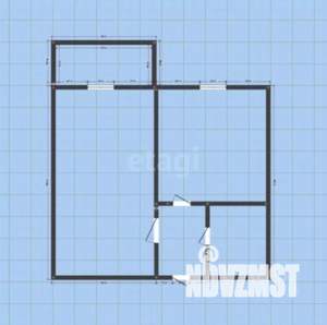 1-к квартира, вторичка, 43м2, 6/9 этаж