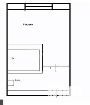 Студия квартира, вторичка, 16м2, 1/9 этаж
