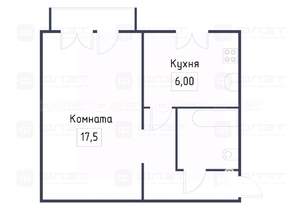 1-к квартира, вторичка, 34м2, 4/5 этаж