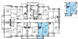 1-к квартира, вторичка, 40м2, 18/19 этаж