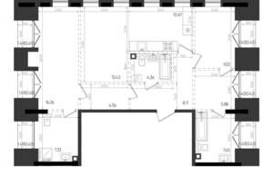 2-к квартира, строящийся дом, 90м2, 6/8 этаж