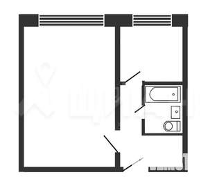 1-к квартира, вторичка, 33м2, 1/5 этаж