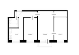 3-к квартира, вторичка, 59м2, 4/5 этаж