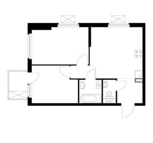 2-к квартира, вторичка, 48м2, 1/17 этаж