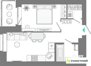 2-к квартира, вторичка, 38м2, 2/10 этаж