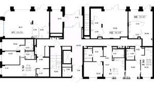 2-к квартира, вторичка, 64м2, 1/11 этаж