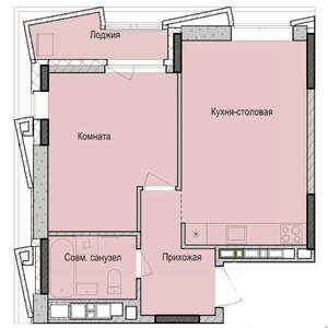 1-к квартира, вторичка, 45м2, 2/23 этаж