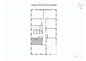 Студия квартира, вторичка, 30м2, 17/22 этаж