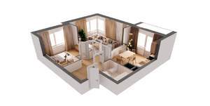 2-к квартира, сданный дом, 58м2, 3/19 этаж