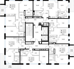 2-к квартира, вторичка, 50м2, 7/8 этаж