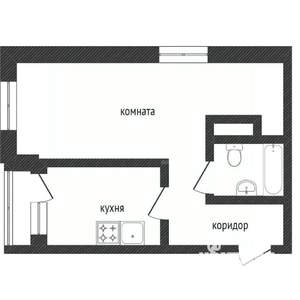 1-к квартира, вторичка, 34м2, 3/5 этаж