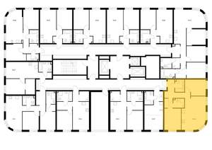 2-к квартира, вторичка, 62м2, 8/24 этаж