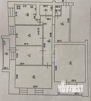 4-к квартира, вторичка, 121м2, 8/9 этаж