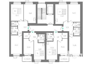 2-к квартира, вторичка, 60м2, 6/10 этаж